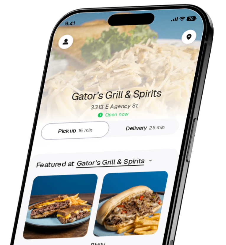 Gator's Grill & Spirits app preview