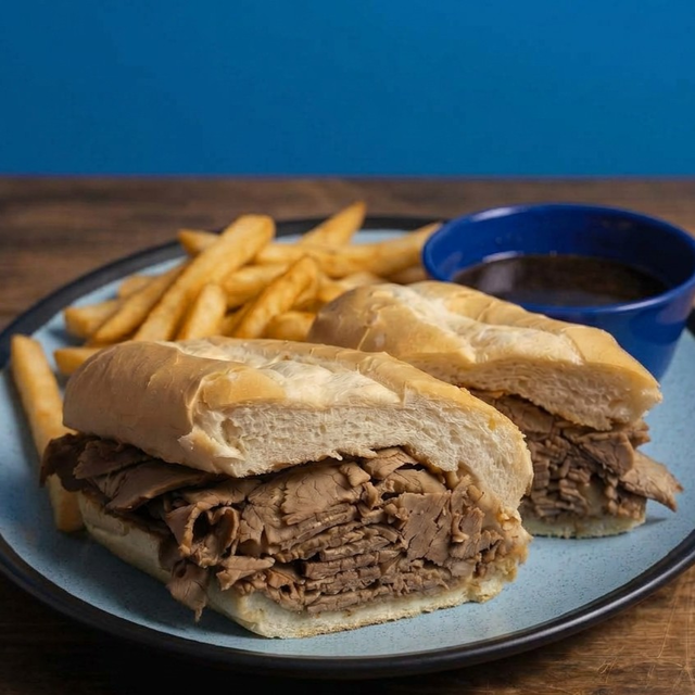 French Dip Sandwich.
