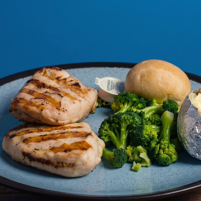Grilled Breast of Chicken.