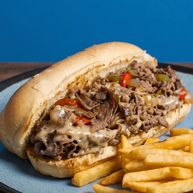 Philly Cheese Steak Sandwich.